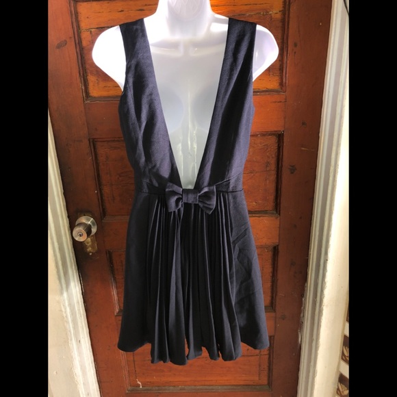 NWOT Double Zero Navy Blue Dress - Picture 2 of 16
